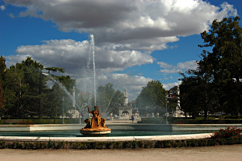 [La Fuente de Ceres nel Jardín del Parterre a Aranjuez.]