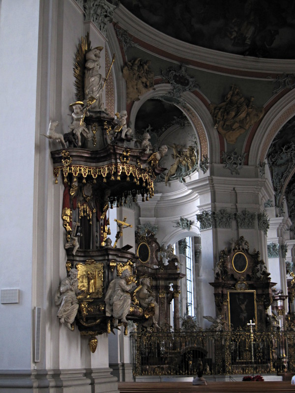 [Pulpito barocco della Cattedrale di San Gallo]