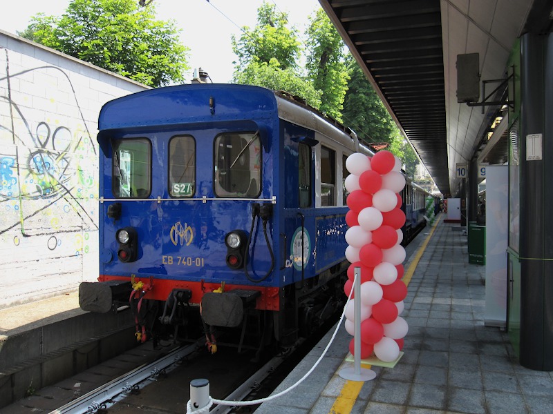 [Elettromotrice storica EB 740-01 delle Ferrovie Nord Milano
nella stazione di Milano Cadorna]