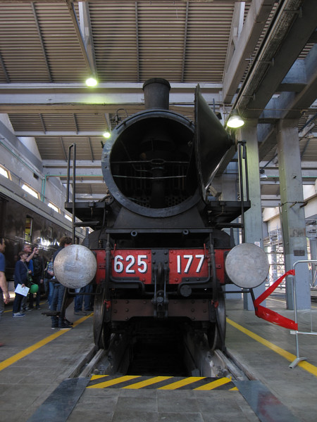 [Locomotiva  a vapore  625.177 nella  Squadra Rialzo  Milano Centrale.
Milano, 24 marzo 2019.]