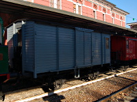 [Carro storico X.0072 delle Ferrovie Nord Milano nella stazione di Varese Nord.]