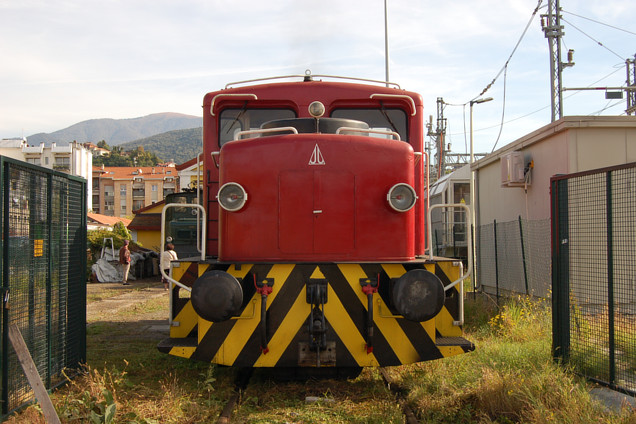 [Automotore da manovra svizzero LSB nº 8630
dell'Associazione Verbano Express.  Luino, 12 ottobre 2019.]